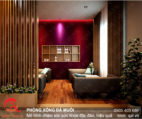 phòng xông đá muối Vinh gren spa 2