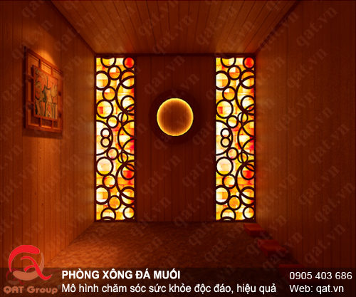 Mặt bằng bố trí phòng xông muối Phố Vọng