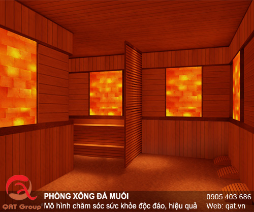 xông hơi đá muối catona spa