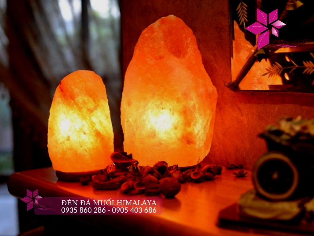 Đèn trang trí đá muối hồng tự nhiên