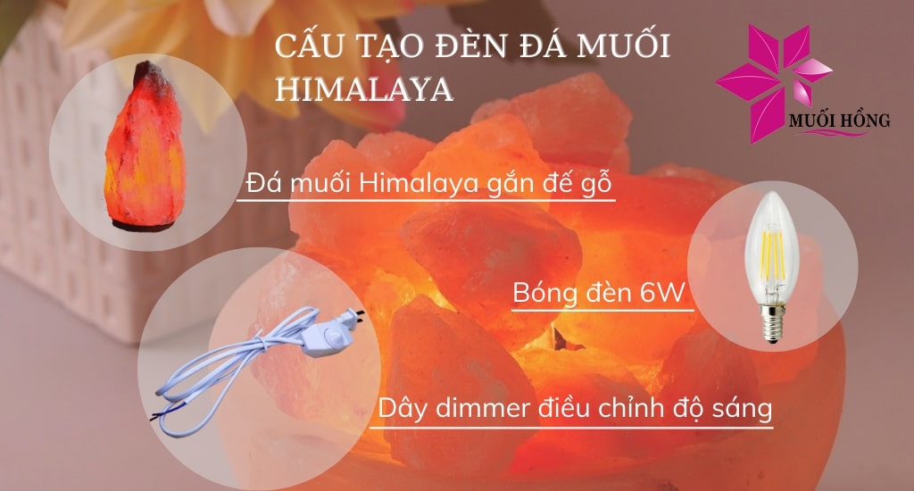 Đèn Ngủ Tự Nhiên Đẹp Đá Muối Himalaya