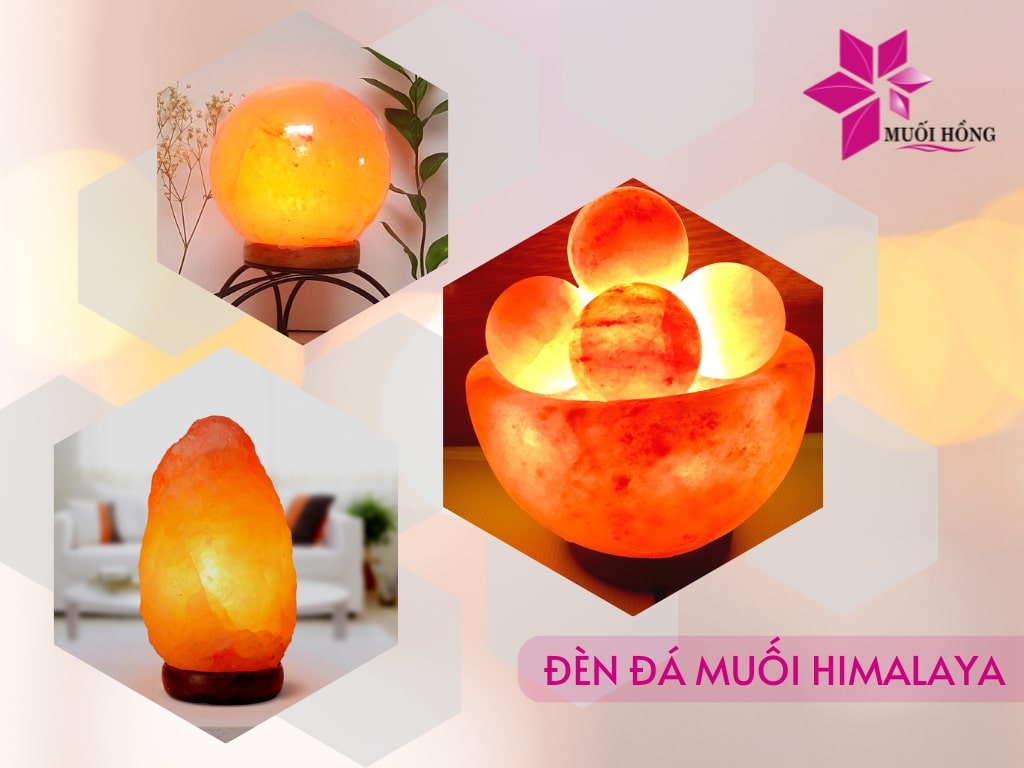 Đèn Trang Trí Đẹp Tự Nhiên Đá Muối Himalaya Muối Hồng Group