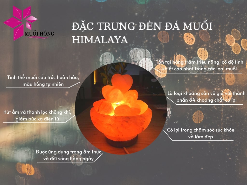 Lợi ích của đèn đá muối tự nhiên Himalaya