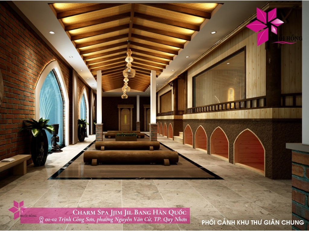 Thi công Jjim Jil Bang Hàn Quốc Charm Spa & Massage