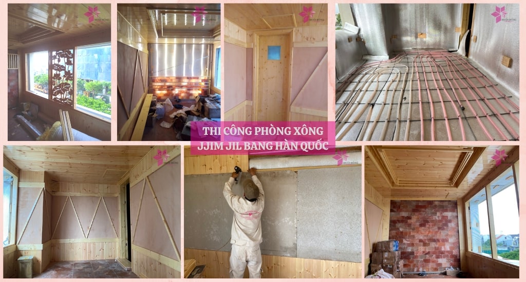 Thi công Jjim Jil Bang Spa đá muối