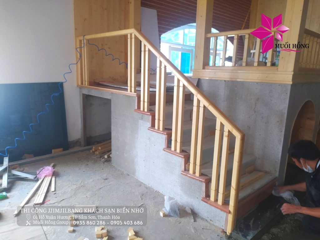 Lắp đặt spa Jjim Jil Bang khách sạn Biển Nhớ Sầm Sơn
