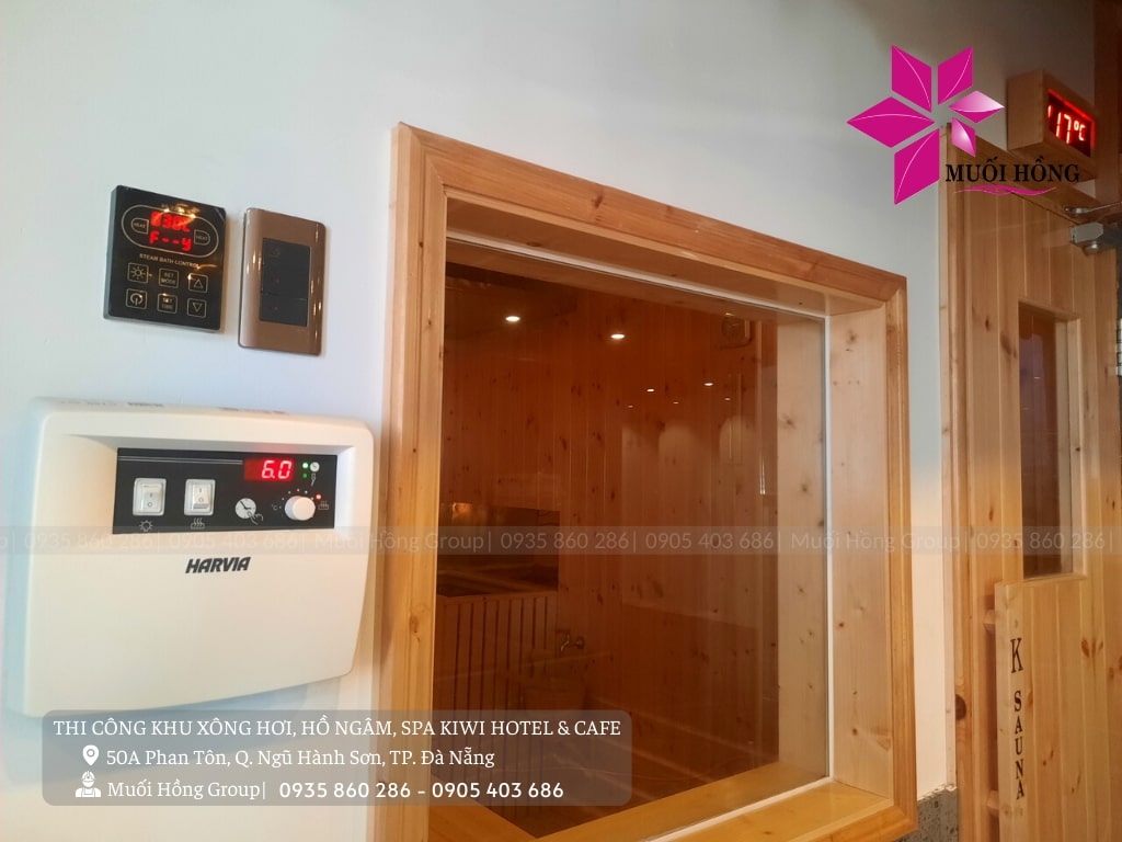 Lắp đặt khu xông hơi hồ ngâm Kiwi Hotel