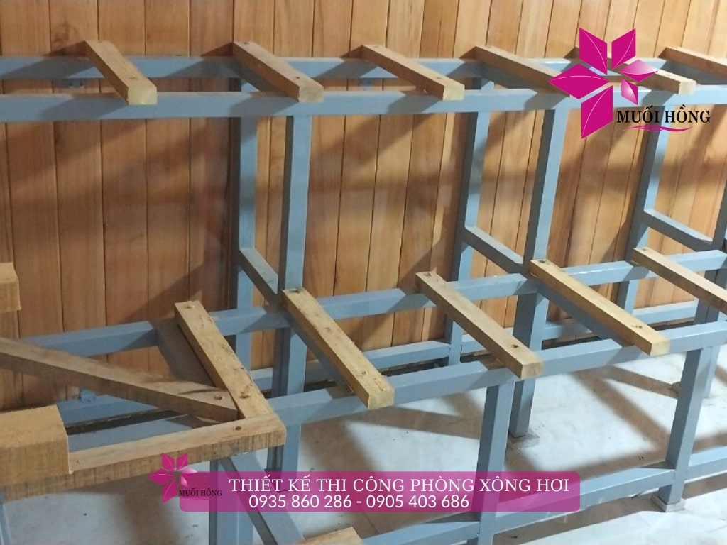 Lắp đặt phòng xông hơi nội thất gỗ cao cấp