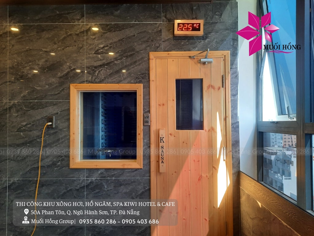 Thi công khu xông hơi khách sạn cao cấp