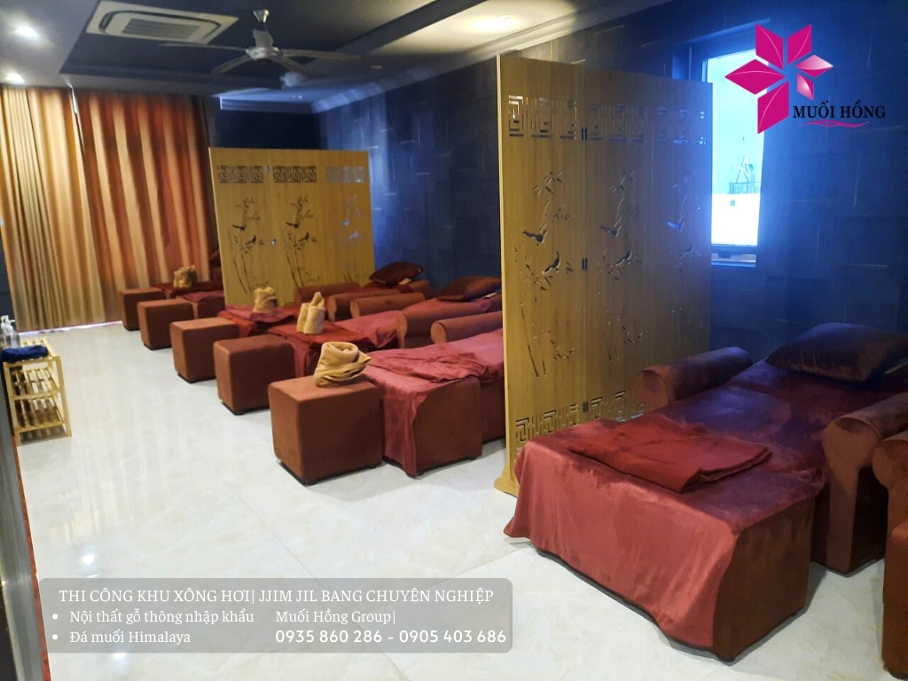 Setup khu xông hơi spa khách sạn trọn gói
