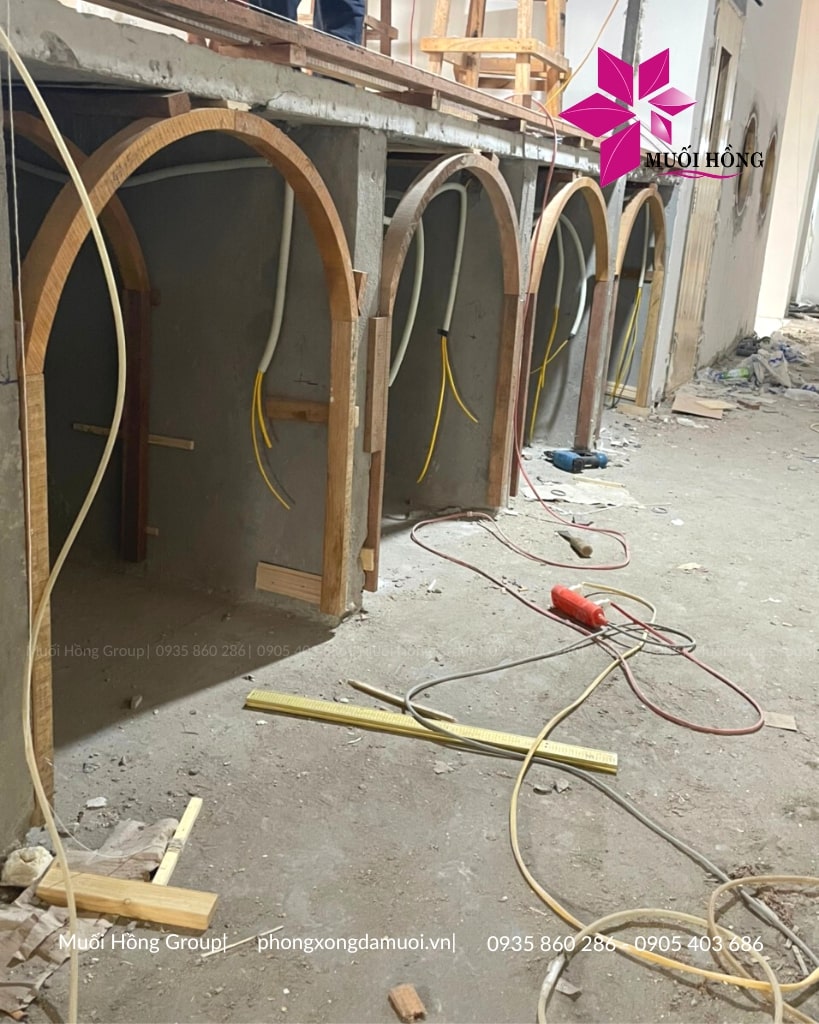 Lắp đặt phòng xông hơi đá muối hồng ngoại