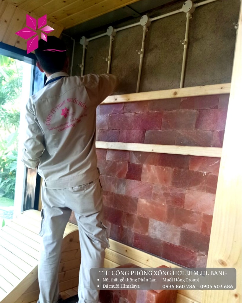 Thi công lắp đặt phòng xông hơi sauna hồng ngoại