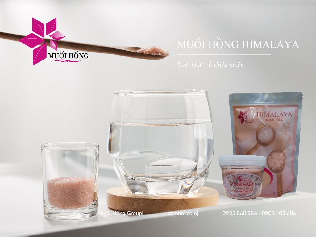Muối hồng Himalaya ngâm tắm