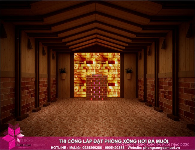 Thi công phòng xông hơi hồng ngoại JjimJilBang Citadines Pearl Hoi An