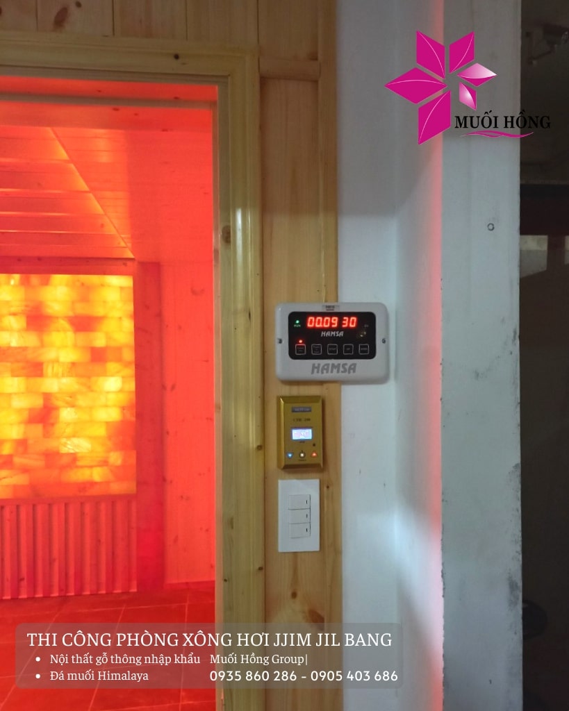 Setup spa đá muối khách sạn trọn gói