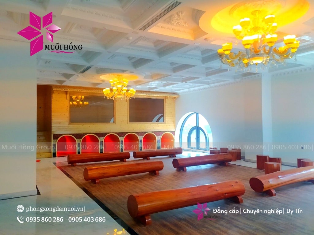 Setup phòng xông hơi hồng ngoại khách sạn