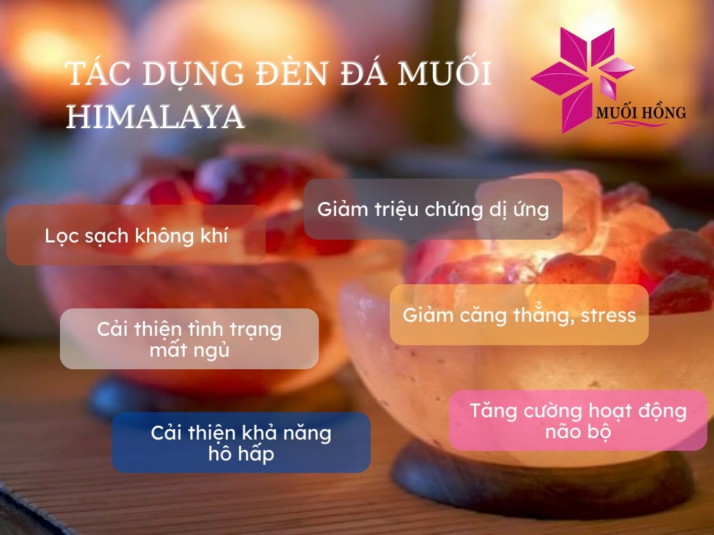 Đèn Ngủ Trang Trí Đẹp Đá Muối Tự Nhiên