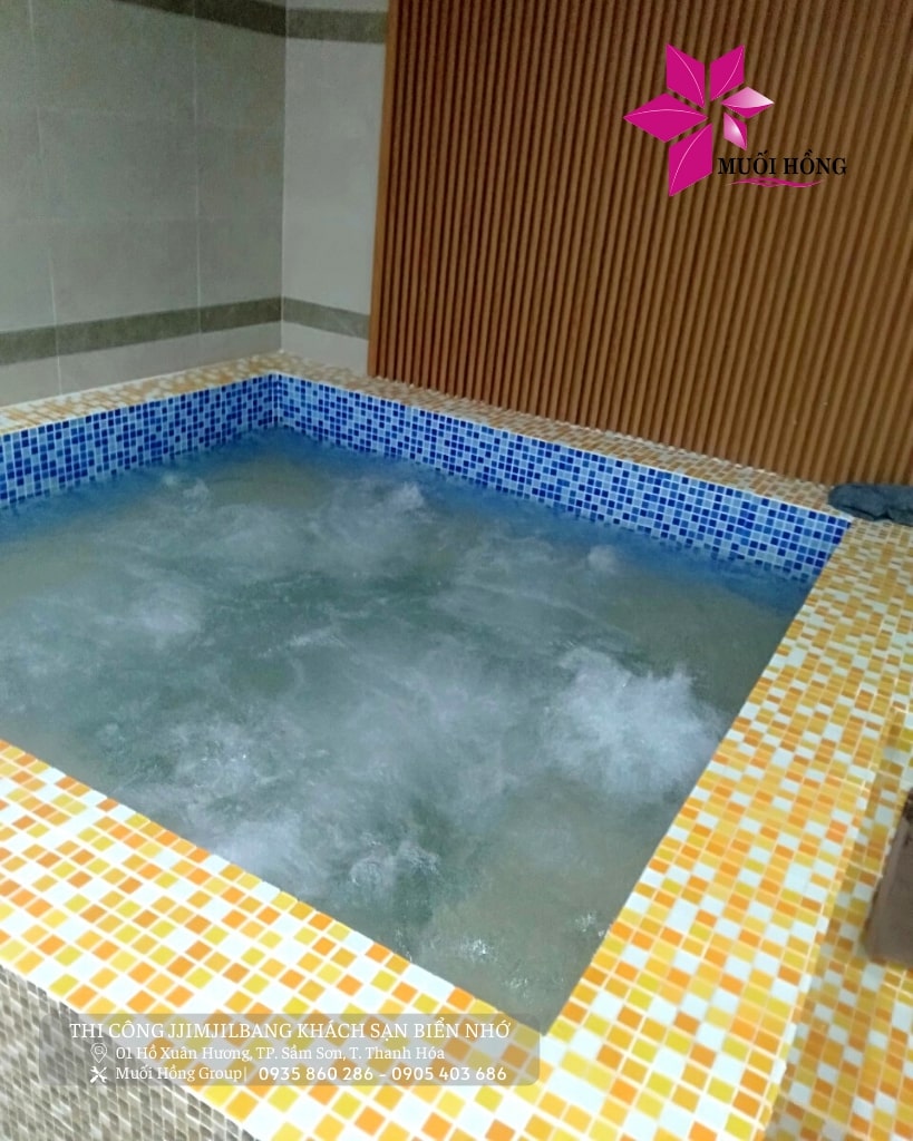 Thiết kế thi công spa JjimJilBang khách sạn chuẩn Hàn