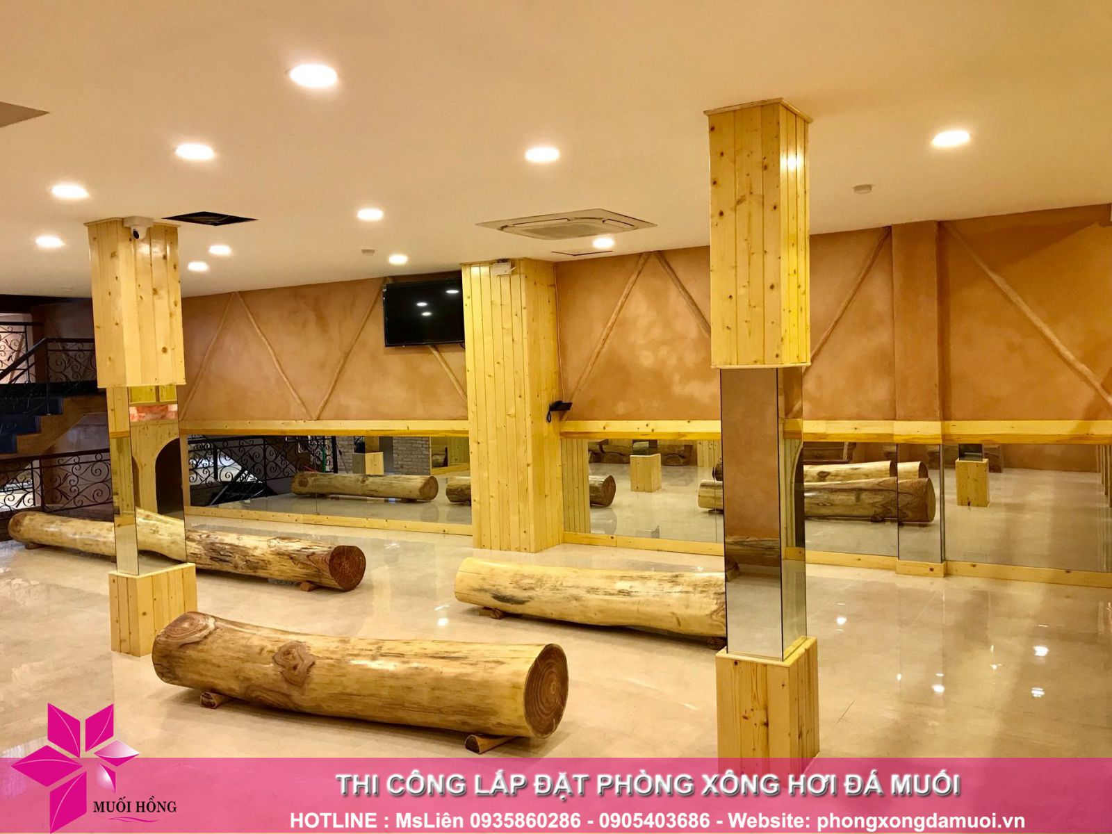 Thi công phòng xông hơi đá muối