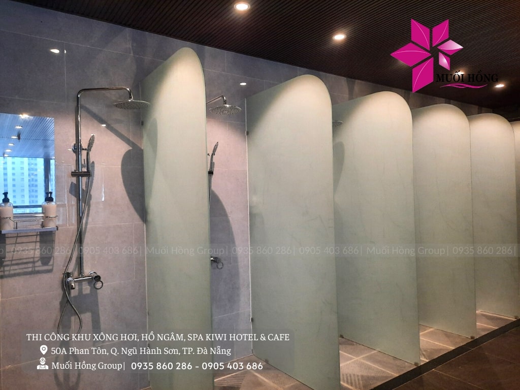 Thi công khu xông hơi spa khách sạn trọn gói