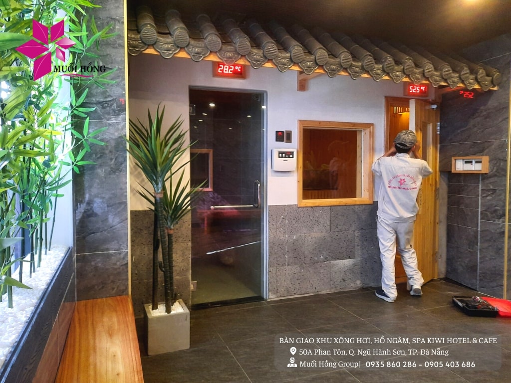 Setup khu xông hơi spa khách sạn trọn gói