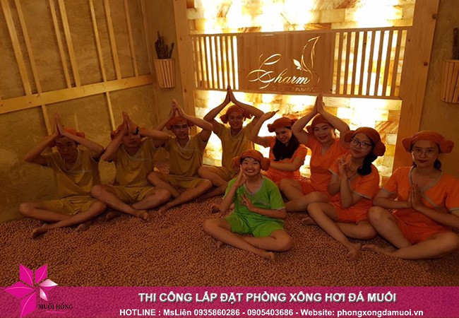 Thi công phòng xông hơi hồng ngoại Charm Spa & Massage
