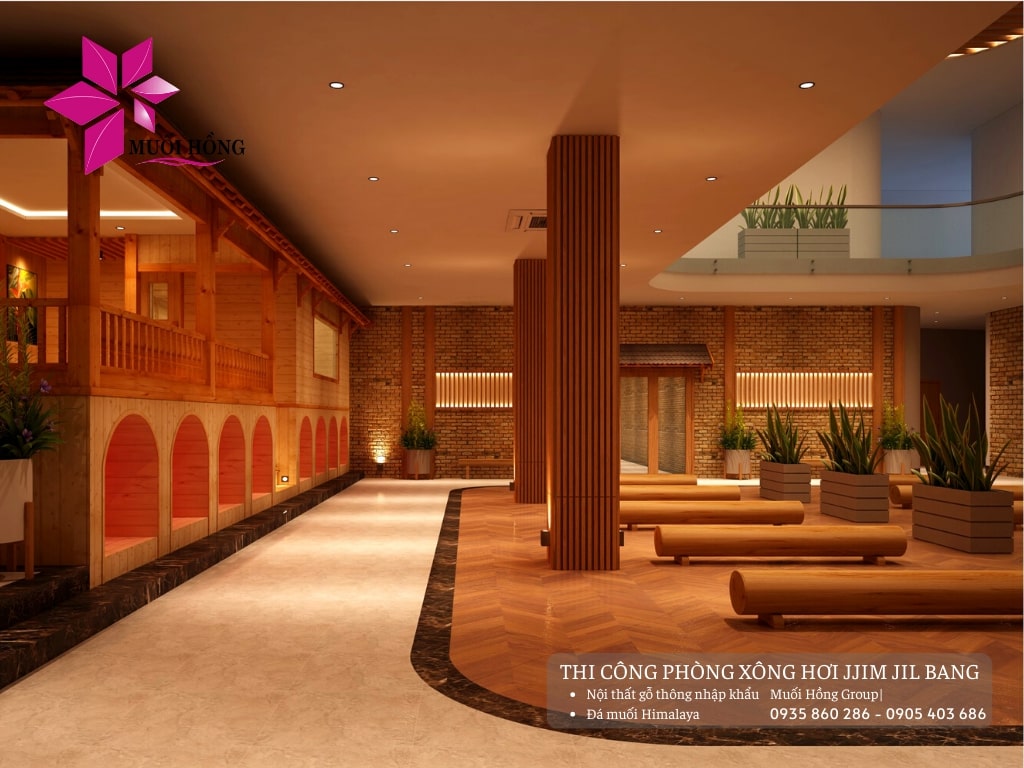 Thi công lắp đặt spa Jjim Jil Bang Hàn Quốc