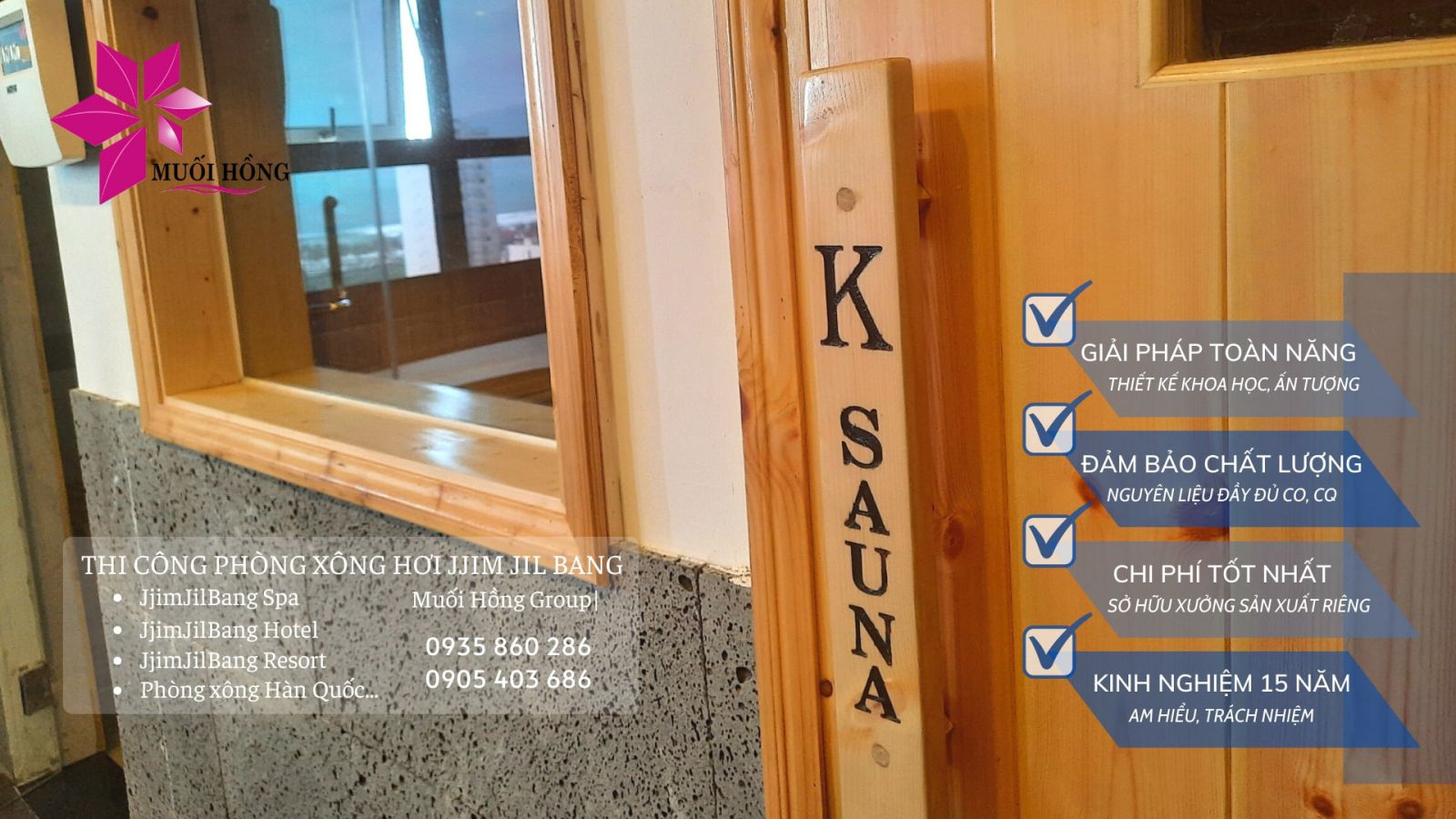 Muối Hồng Group Thực Hiện Dự Án Khu Xông Hơi Spa Kiwi Hotel - & Sauna & Spa