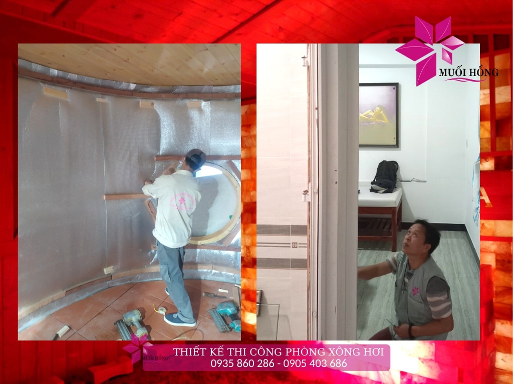 Thi công lắp đặt phòng xông hơi Jjim Jil Bang