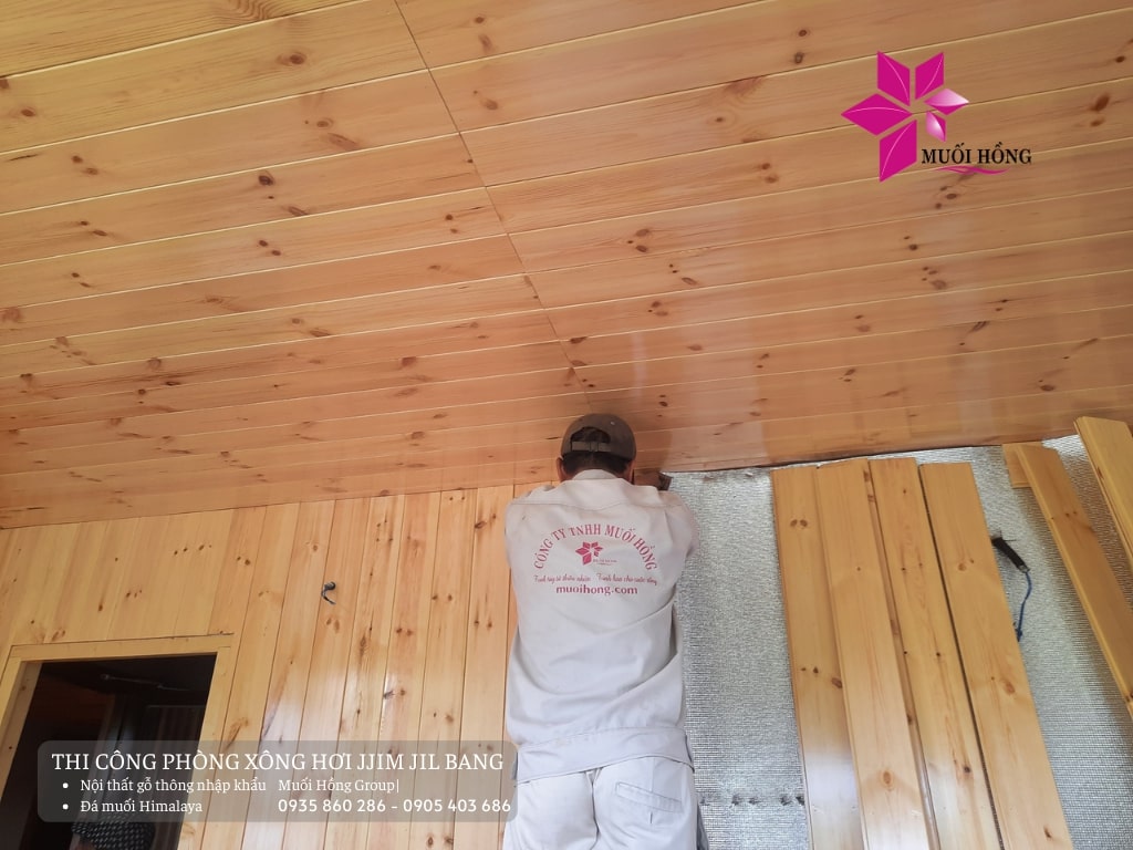 Thi công phòng xông hơi sauna hồng ngoại