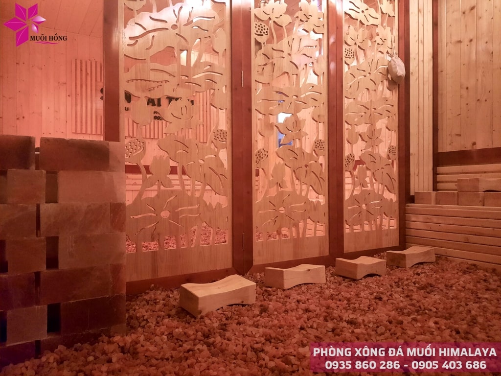 Thi công phòng xông đá muối thảo dược