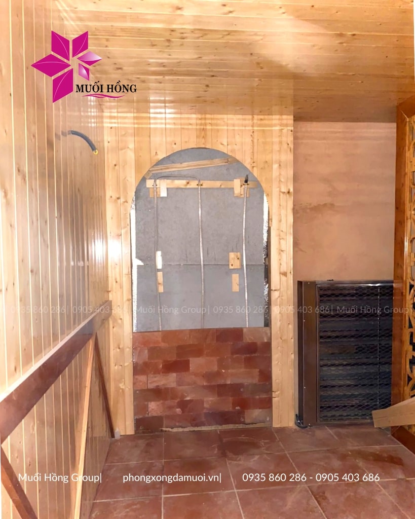 Setup phòng xông hơi đá muối Nguồn spa