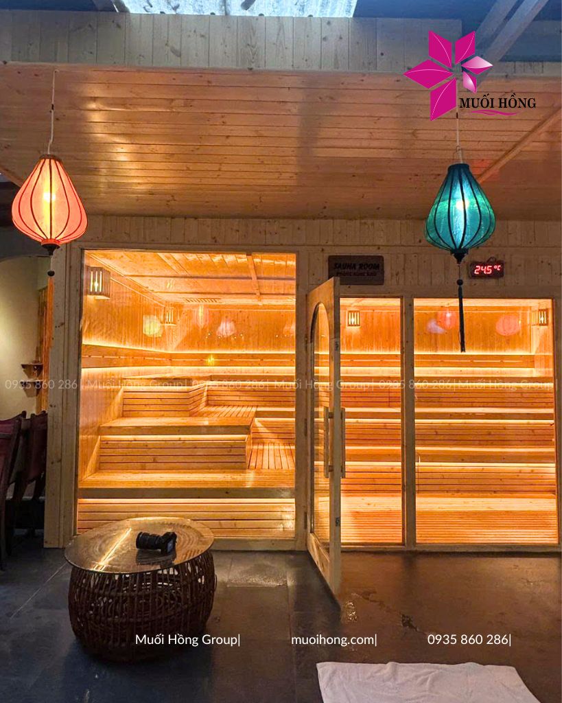 Thi c&ocirc;ng spa đ&aacute; muối Epic Reset Hội An