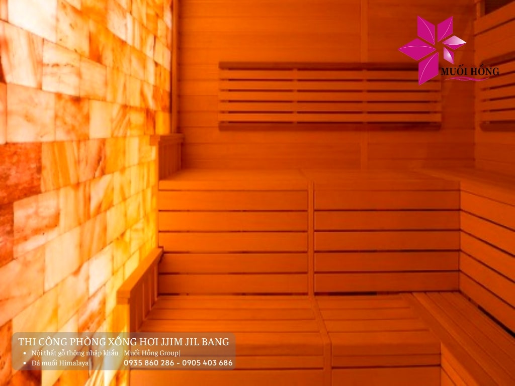 Lắp đặt phòng xông hơi đá muối spa