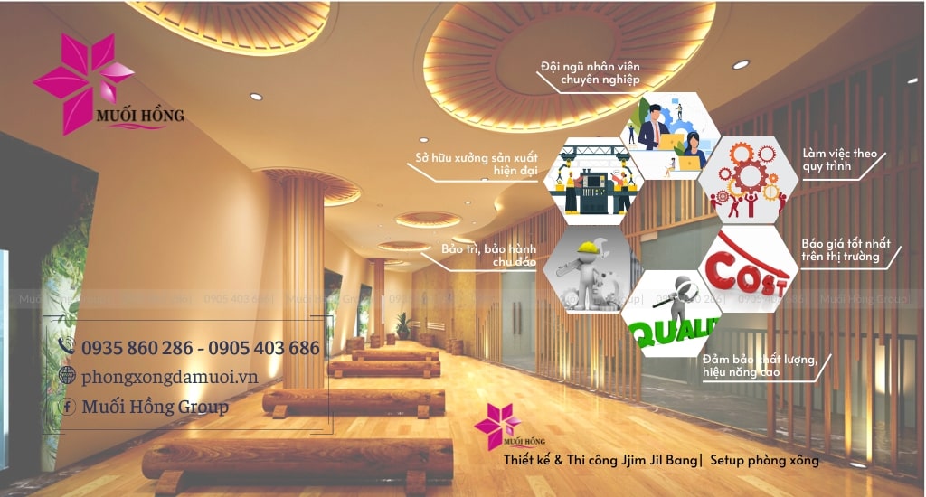 Thiết kế thi công JjimJilBang Spa chuẩn Hàn