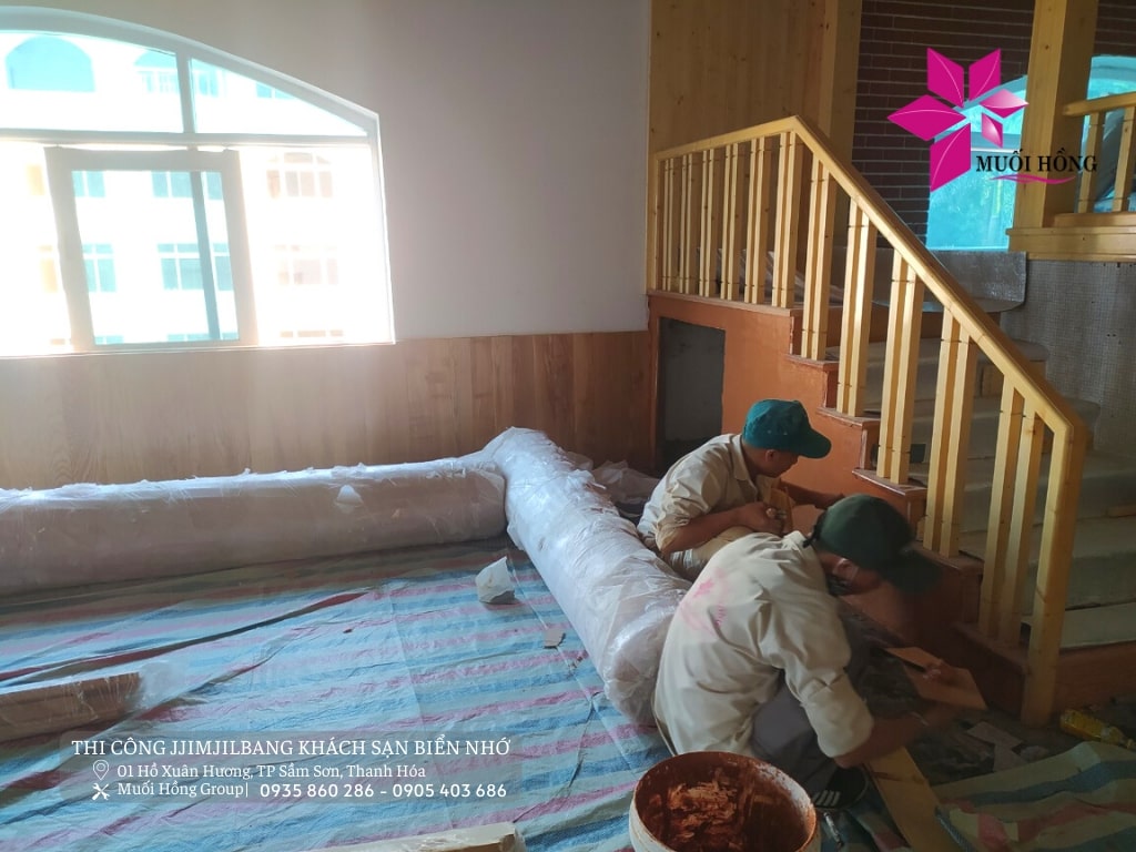 Lắp đặt Spa Jjim Jil Bang khách sạn Biển Nhớ