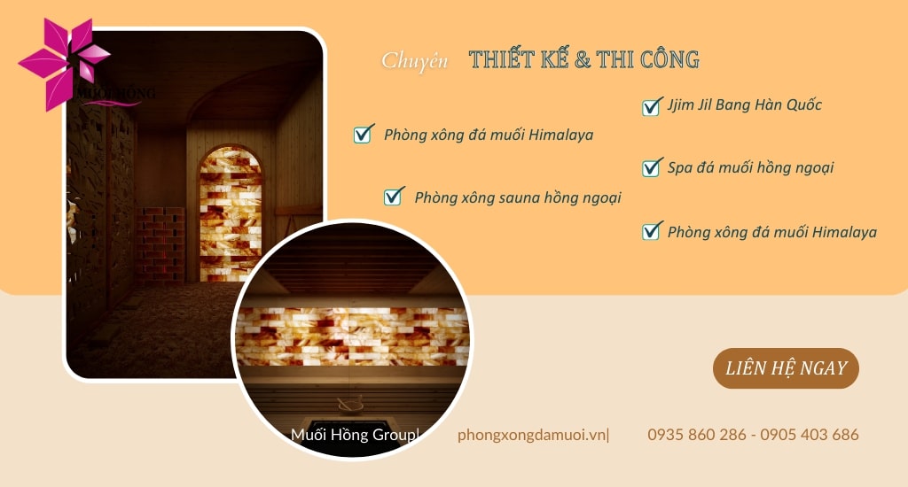 Báo Giá Tại Xưởng Lắp Đặt Phòng Xông Hơi Hồng Ngoại - Muối Hồng Group