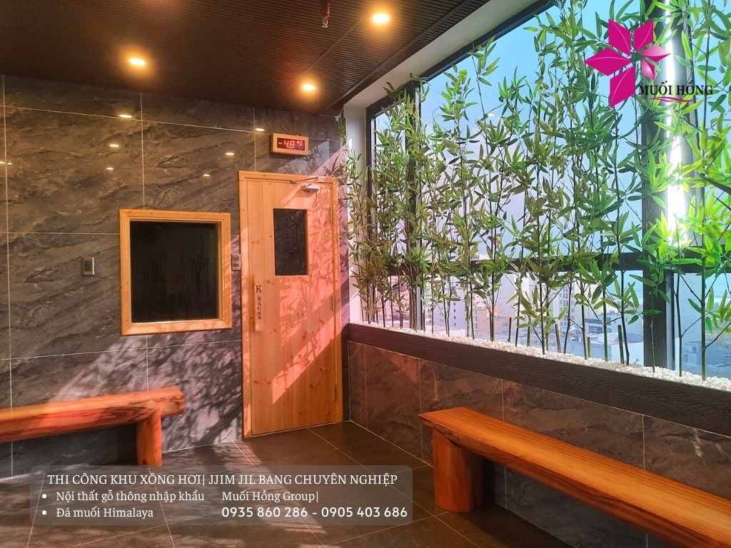 Thi công lắp đặt phòng xông hơi sauna hồng ngoại