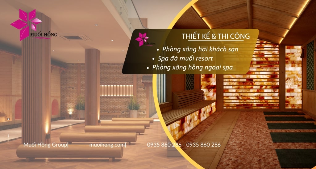 Lắp Đặt Phòng Xông Hơi Hồng Ngoại Spa Muối Hồng Group