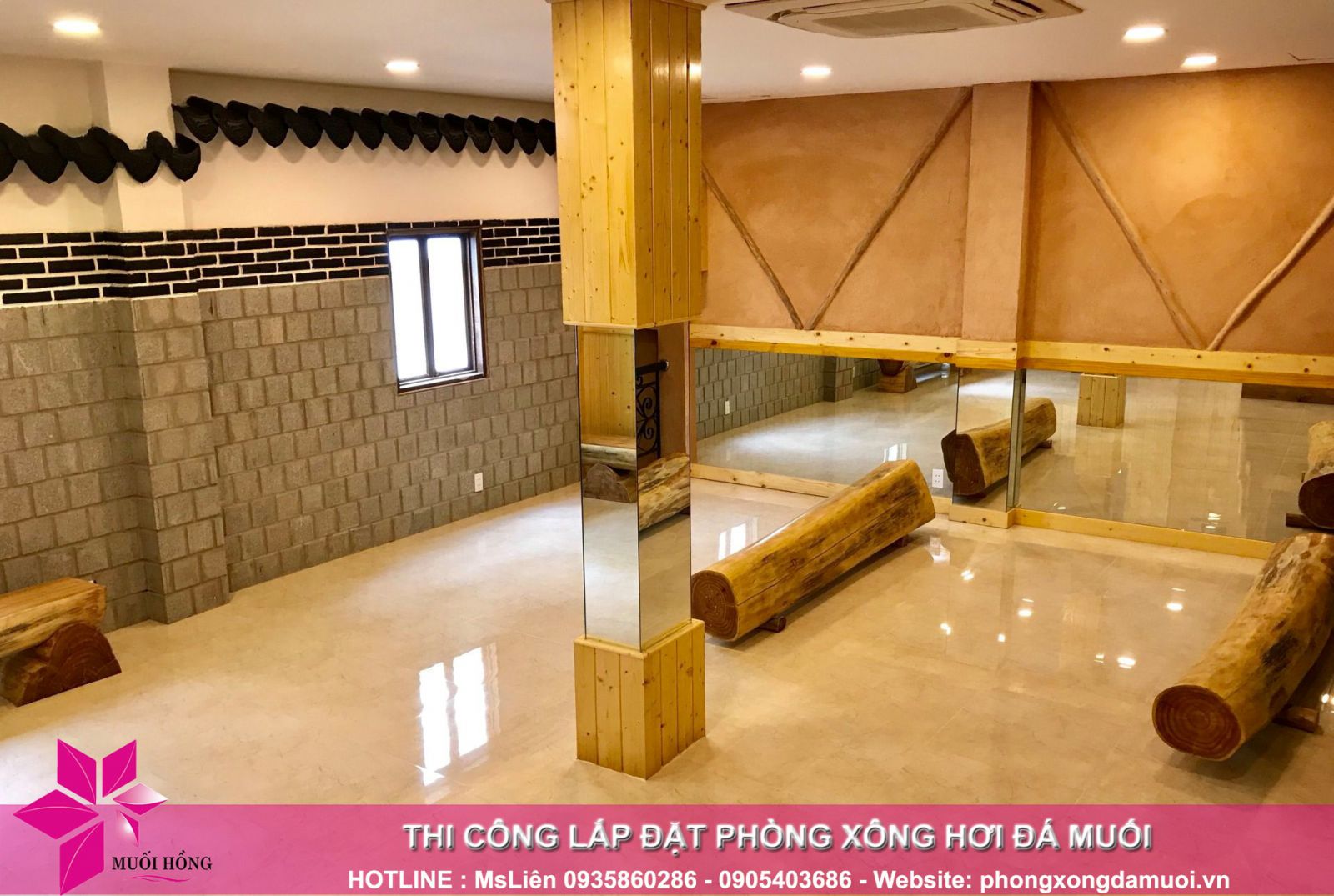 Lắp đặt phòng xông đá muối Himalaya
