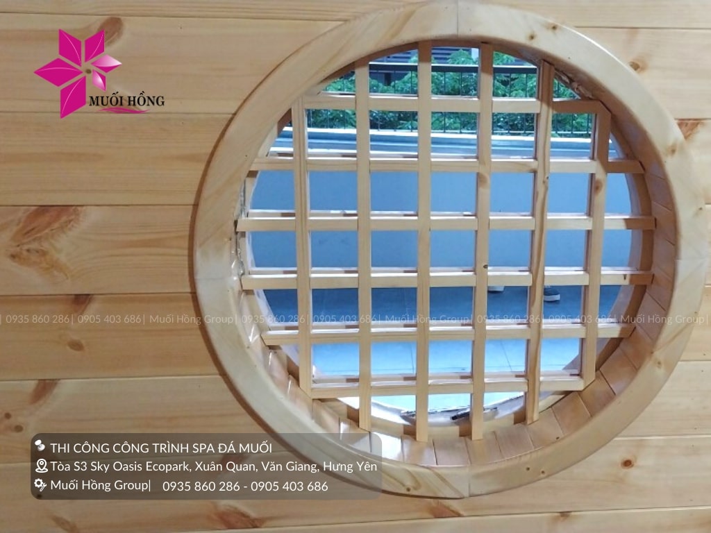 Setup phòng xông hơi đá muối Himalaya