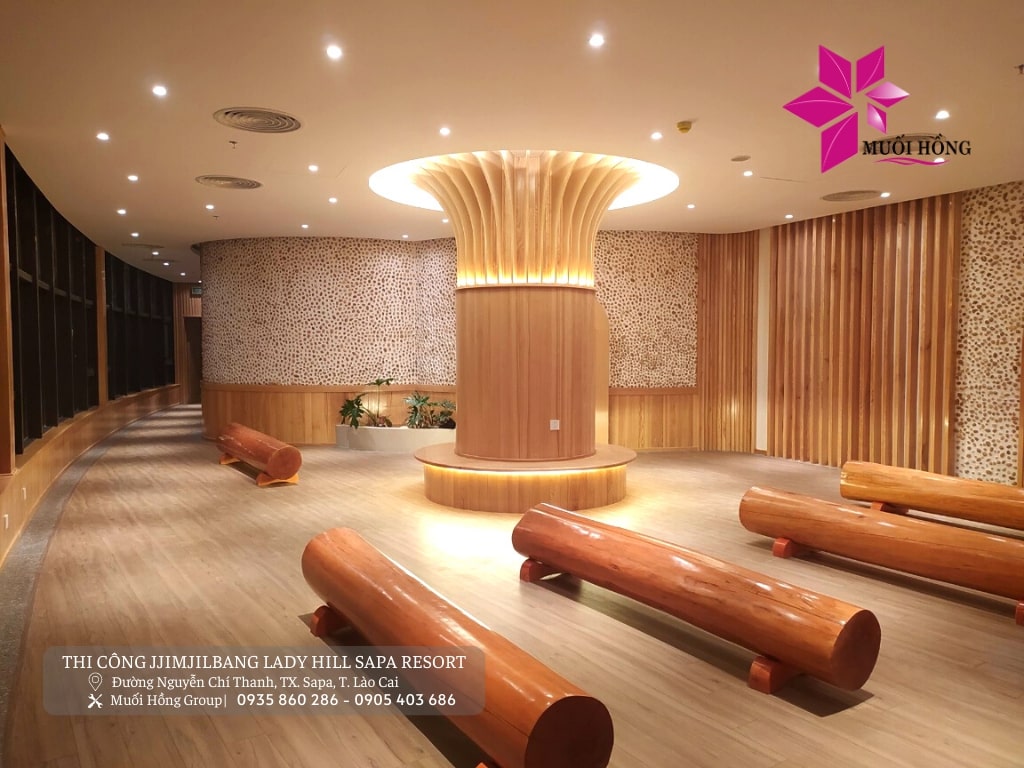 Thi công lắp đặt phòng xông hơi spa đá muối