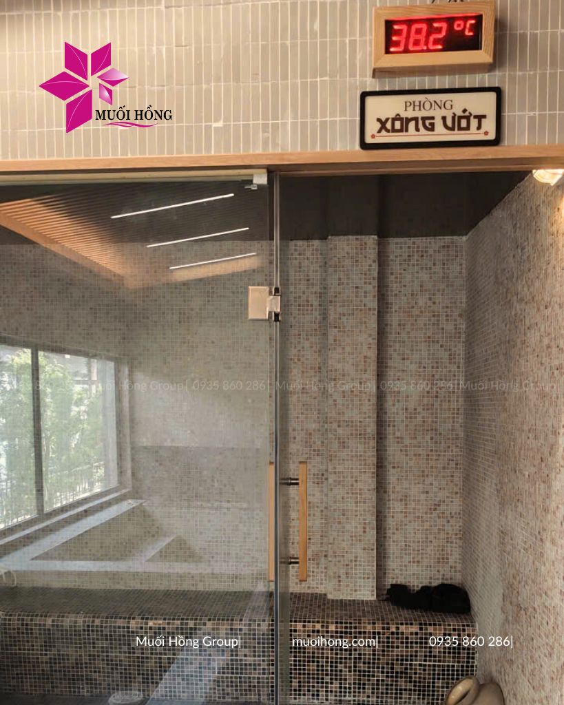 Thi c&ocirc;ng ph&ograve;ng x&ocirc;ng hơi spa