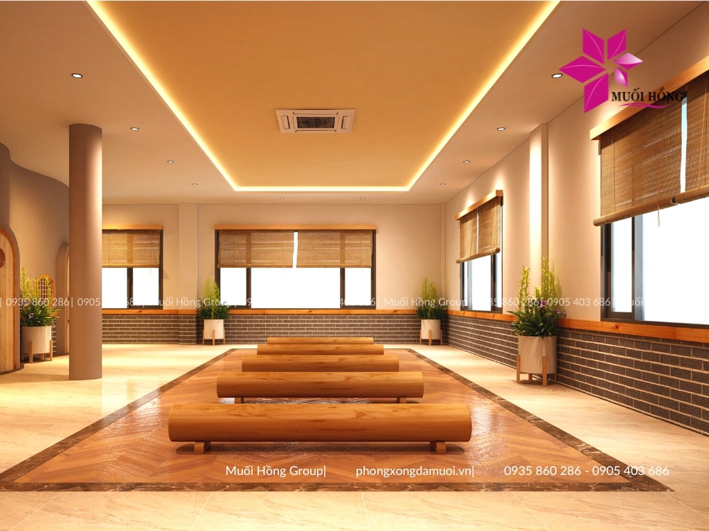 Lắp đặt spa đá muối Himalaya