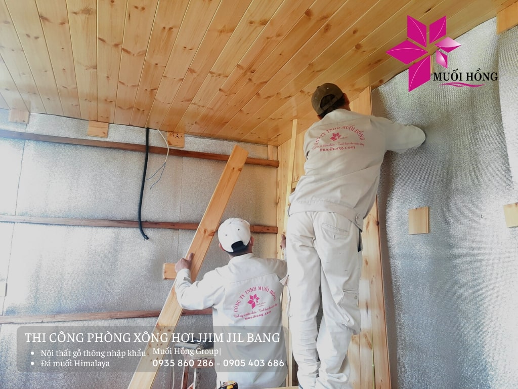 Lắp đặt phòng xông sauna hồng ngoại