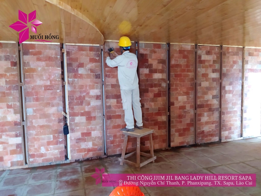 Lắp đặt phòng xông hơi đá muối Jjim Jil Bang cao cấp