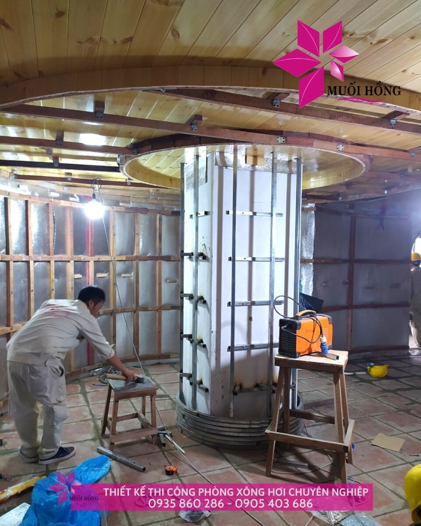 Thi công phòng xông hơi chuyên nghiệp